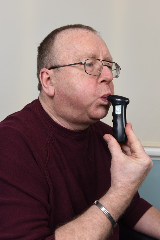 Nick, 62, has to carry around a breathalyser as he doesn't know when his condition could be triggered