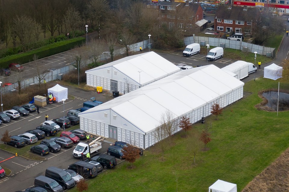 A tented temporary mortuary facility has re-opened in the grounds of Breakspear Crematorium near Ruislip, north west of London