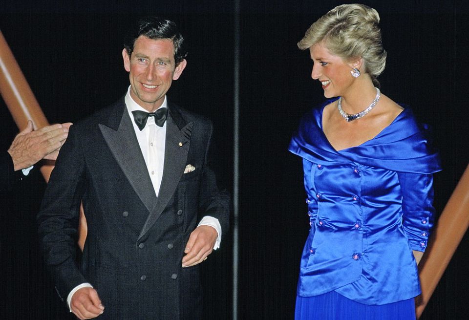 The late Diana with her ex-husband Prince Charles