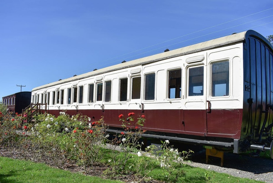 Six guests can stay in this railways carriage