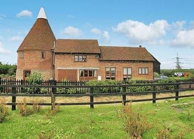 Oast houses were used to dry hops as part of the brewing process