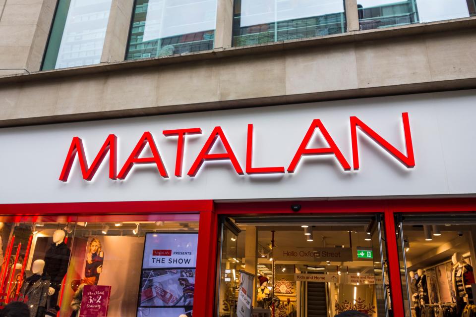 Matalan stores are open for click and collect during England's lockdown 