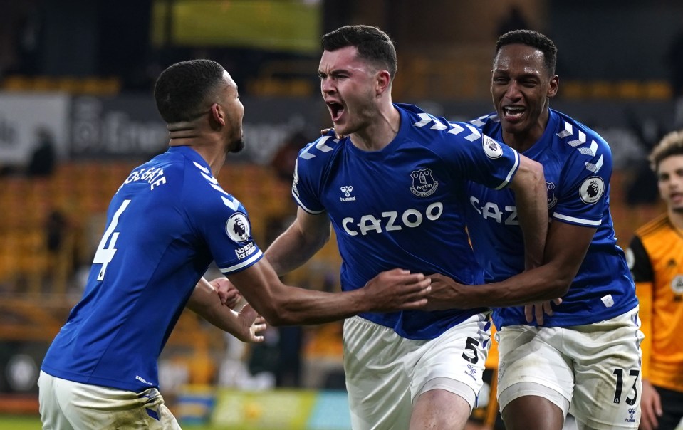 The brilliant header means the Toffees have now won five of their last six