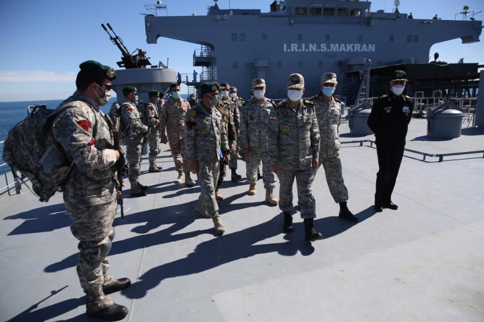 They were taking part in live fire drills in the Gulf of Oman codenamed Naval Strength 99