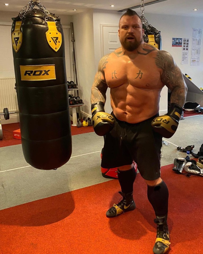 Eddie Hall has revealed his shredded physique on Instagram