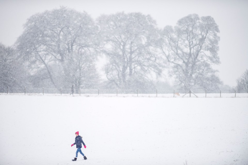 Temperatures plummeted in the North East of England last night