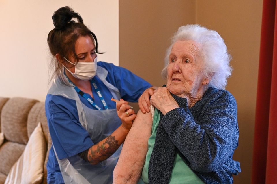 Over half of over 80 year olds have received a first dose of the vaccine