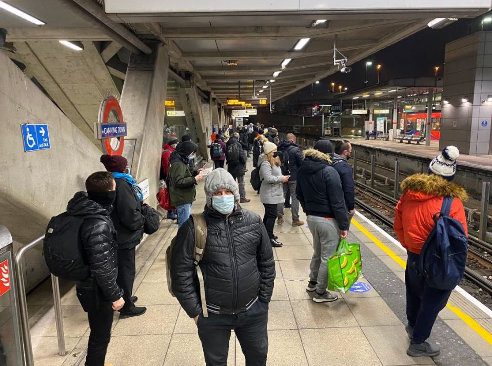 British Transport Police patrolled Canning Town and West Ham this morning