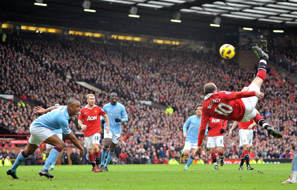 This iconic strike against Man City was arguably his greatest ever goal