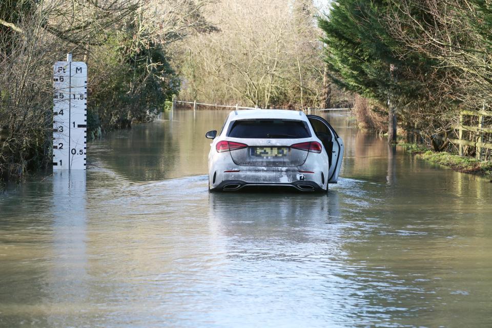 Recent heavy rain and melting snow caused several roads near Chelmsford to flood