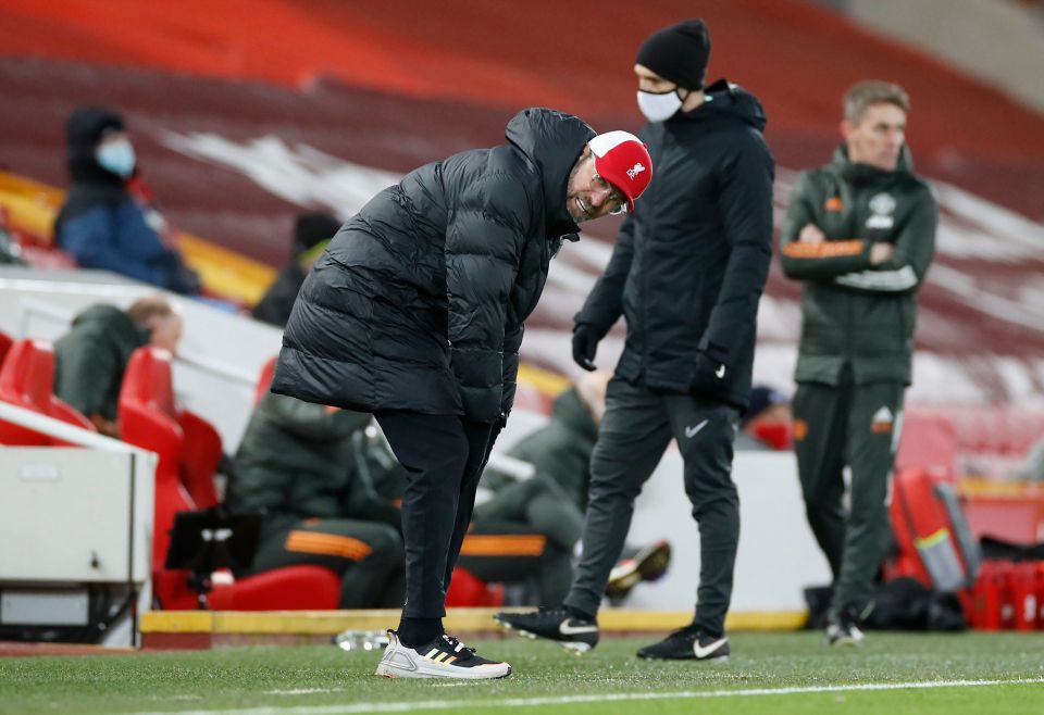 Jurgen Klopp was feeling the pressure on the touchline