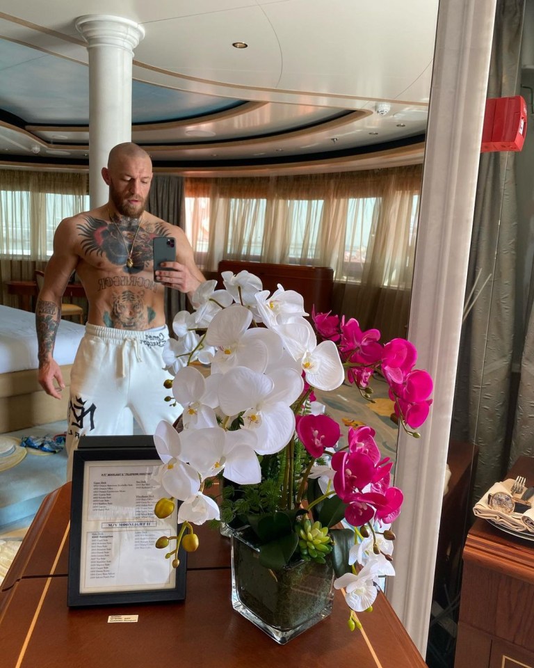 The UFC star shared a series of snaps with his 38.8million followers on Instagram