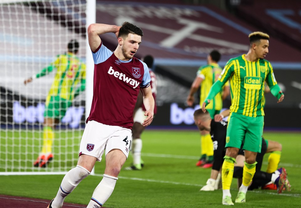 Declan Rice was released by Chelsea aged 14 but is now a star at West Ham