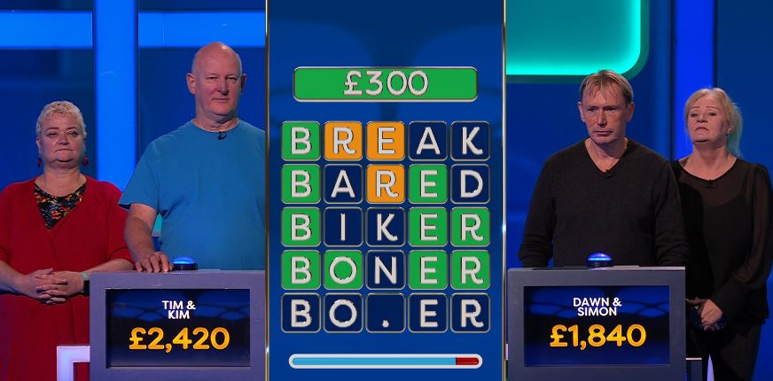 Simon guessed Boner as part of the quiz fire round