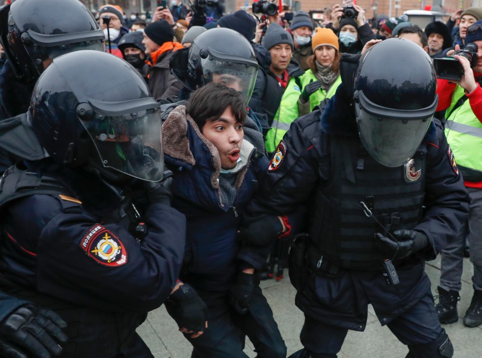 Protesters braved the below-freezing temperatures