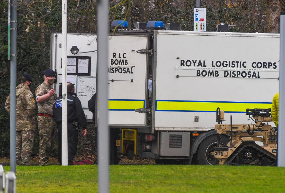 The bomb squad were called to the plant that make around 300 million vaccine vials per year