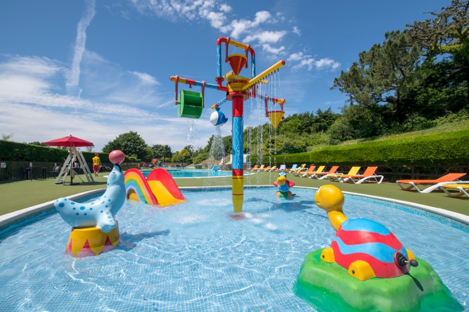 There are special kids' pools at this Newquay holiday park