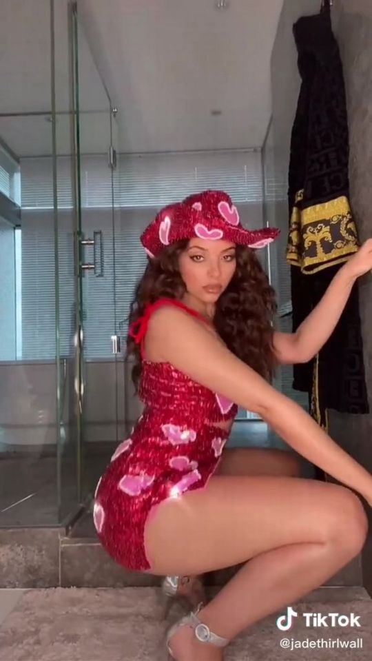 Little Mix's Jade Thirlwall showed off her sexy side in a viral TikTok challenge