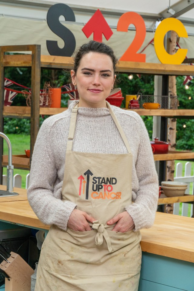 Star Wars' Daisy Ridley will compete in this year's Celebrity Bake Off for Stand Up To Cancer