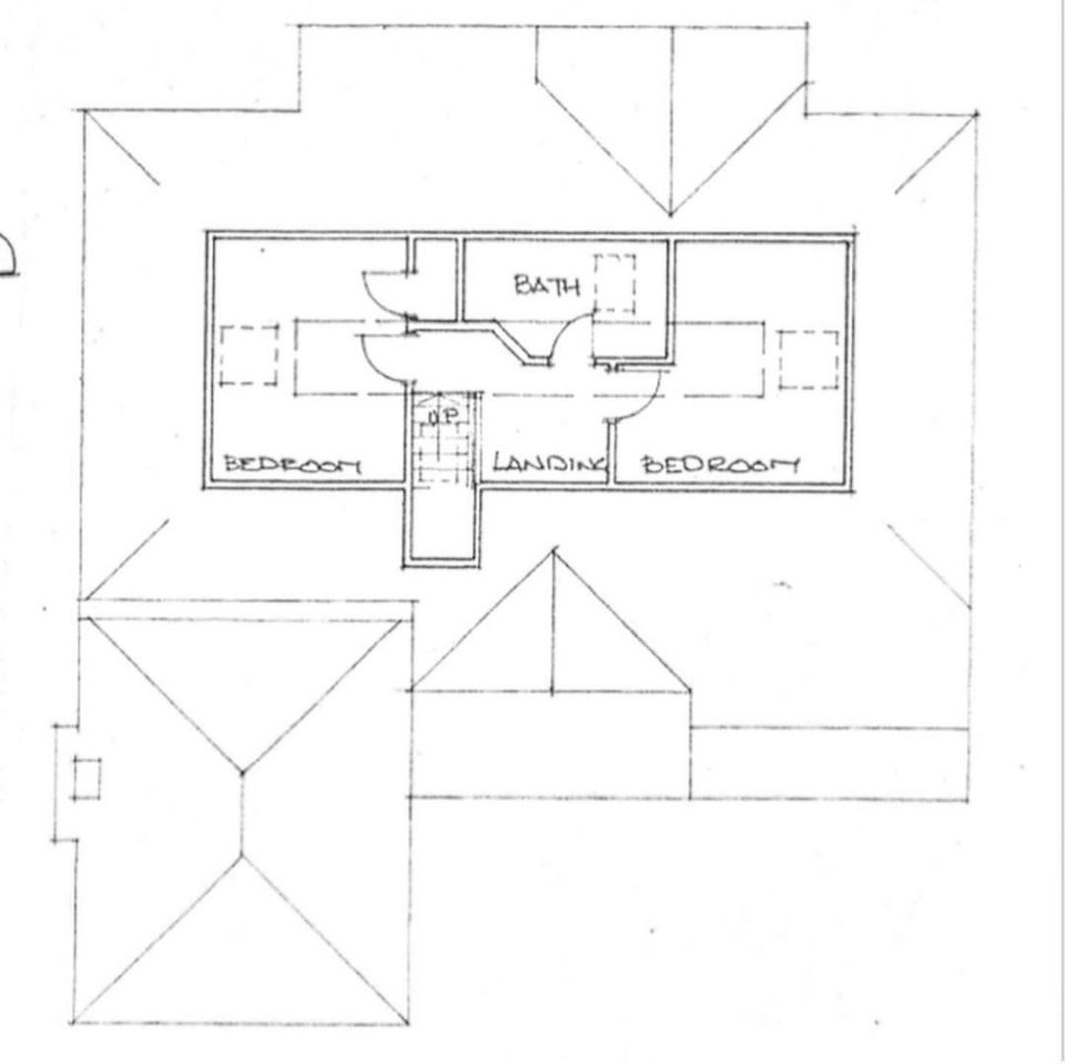 The upstairs floorplan 