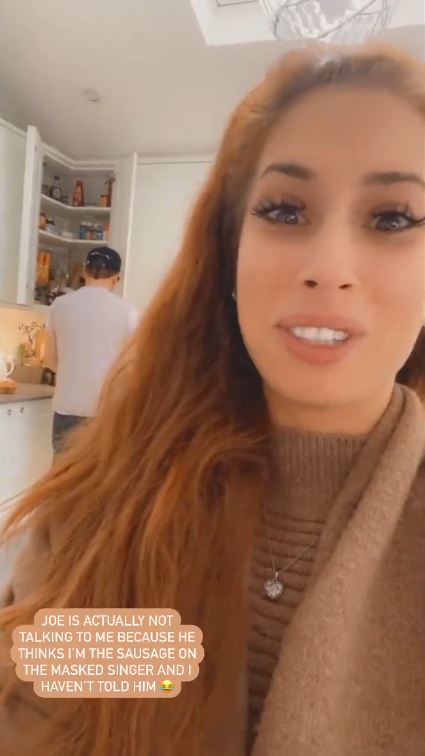 Stacey Solomon revealed Joe Swash was not talking to her because he think she's keeping a secret