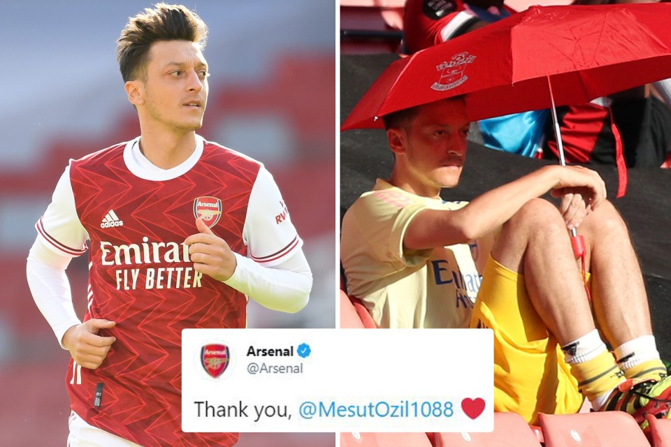 Mesut Ozil has finally left Arsenal who put out a classy farewell statement