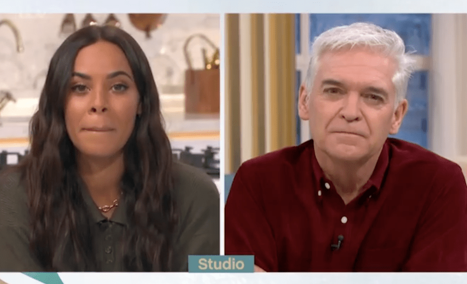 Phillip Schofield and Rochelle Humes listened to the nurse's struggle