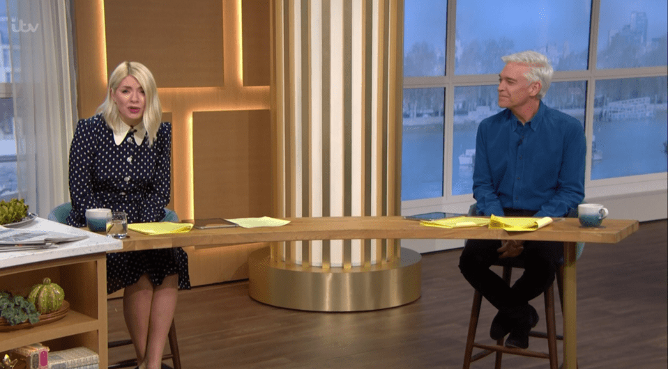 Holly Willoughby has returned to This Morning today with Phillip Schofield 