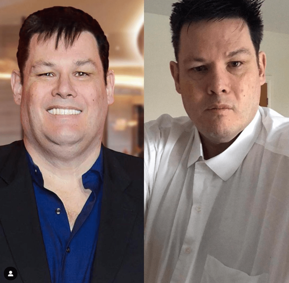 Mark Labbett shared before and after pictures of his weight loss on Instagram yesterday