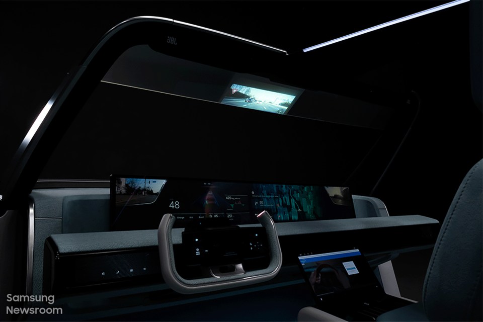 Samsung's sci-fi interior is very slick