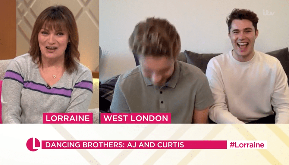 Lorraine couldn't resist teasing Curtis about the gaffe