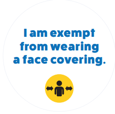 You can download face mask exemption badge templates from the Government website 