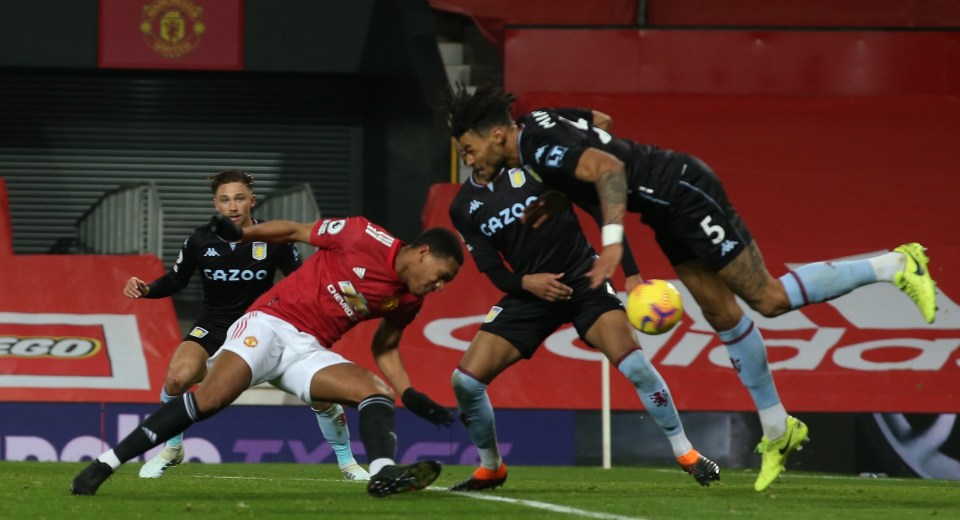 Anthony Martial headed the Red Devils into the lead in the first half