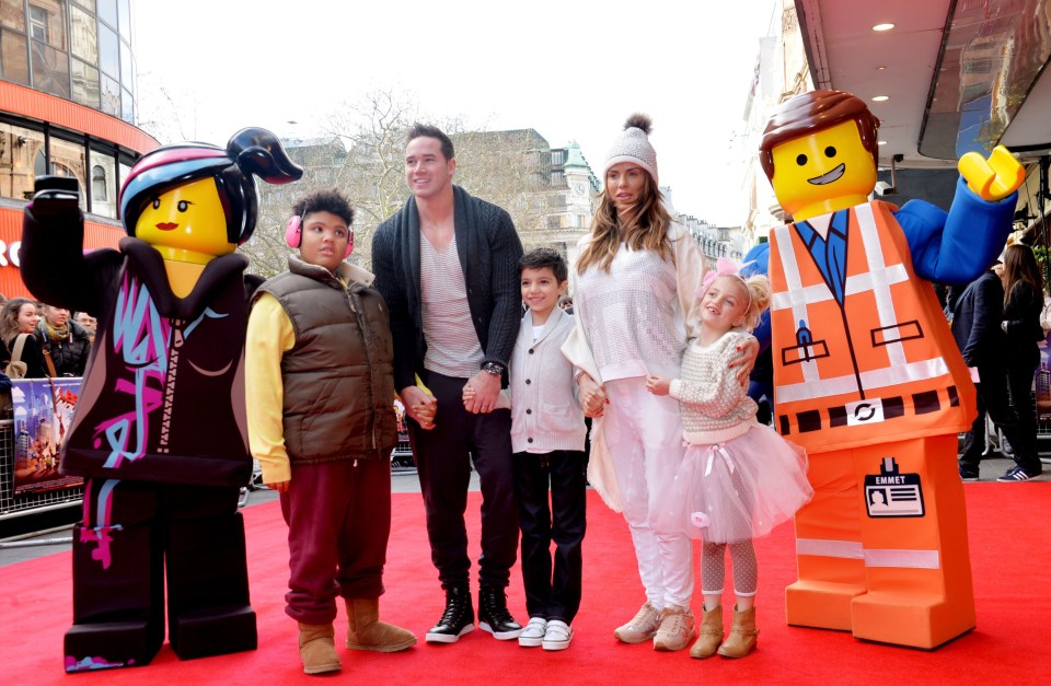 Kieran was stepfather to Harvey as well as Katie's children, Junior and Princess, with ex Peter Andre. Pictured in 2014