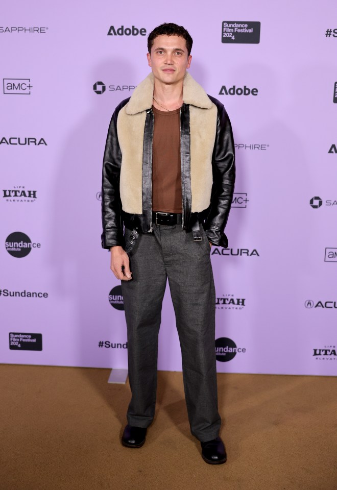 Karl Glusman attends the “Little Death” Premiere during the 2024 Sundance Film Festival at Egyptian Theatre