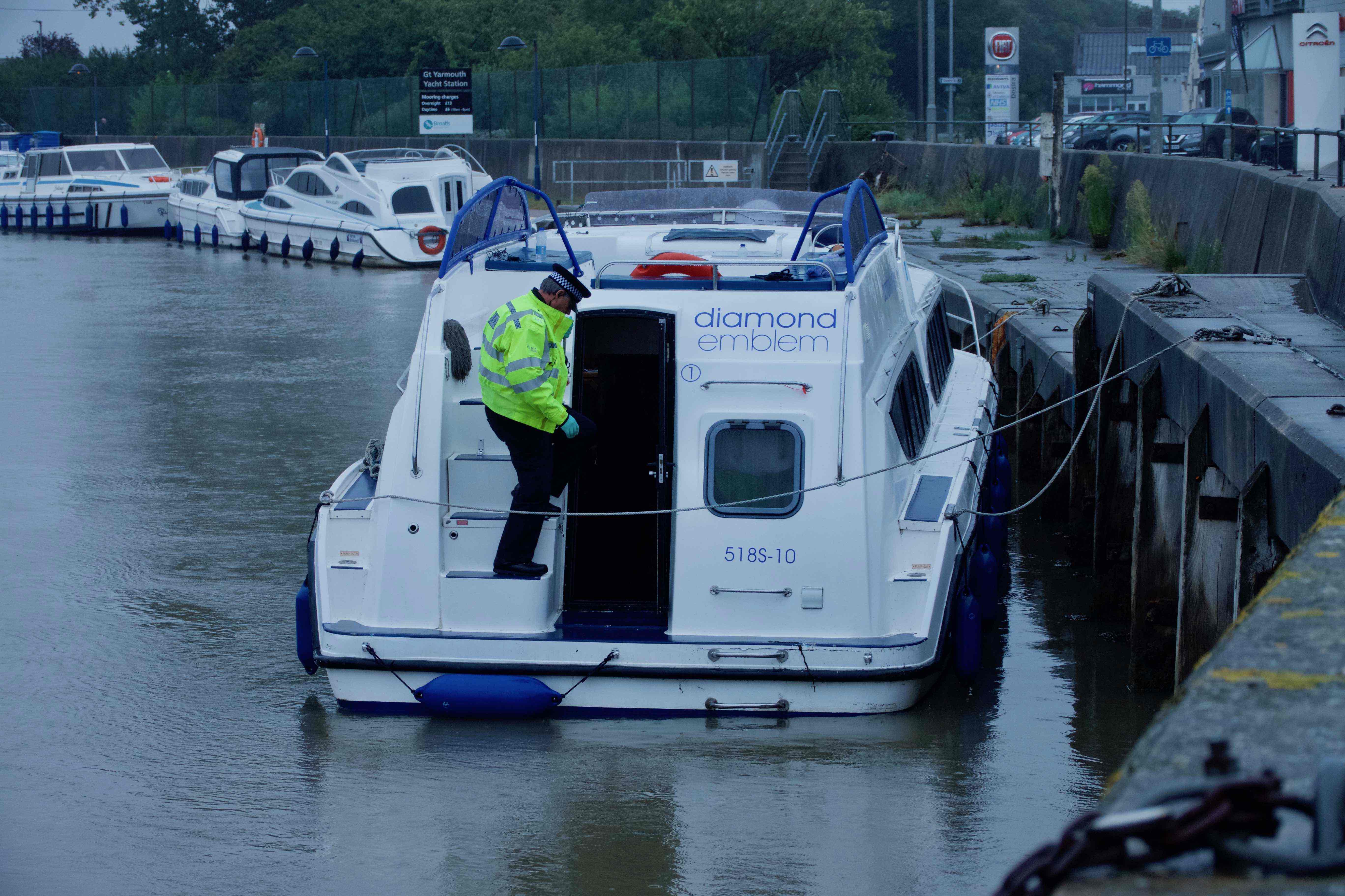 She had hired her cruiser from Norfolk Broads holiday company, Ferry Marina