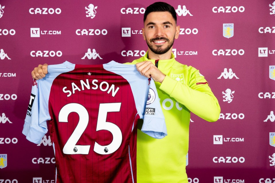 Morgan Sanson completed his £15.5m transfer from Marseille to Aston Villa on Tuesday