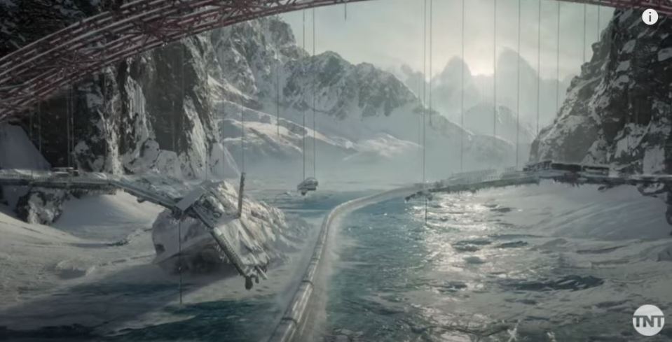 The clip offers a clearer look at the frozen apocalypse