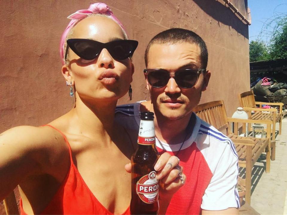 Zoe Kravitz posted Karl Glusman on her instagram before they announced their divorce