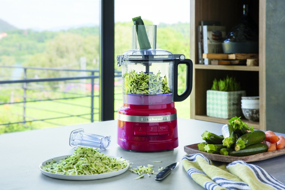 KitchenAid food processor.