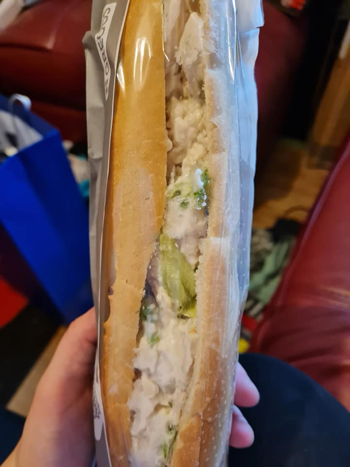 The chicken mayo baguette usually costs £2.95 on its own at Greggs