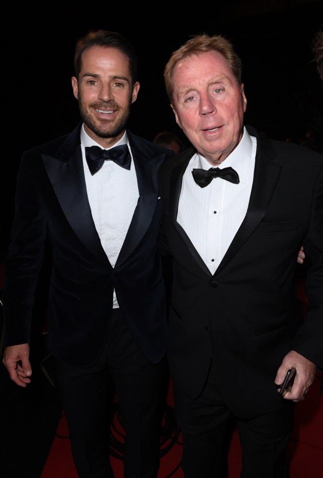 The first episode will feature I’m A Celeb winner Harry Redknapp, right, and son Jamie, left