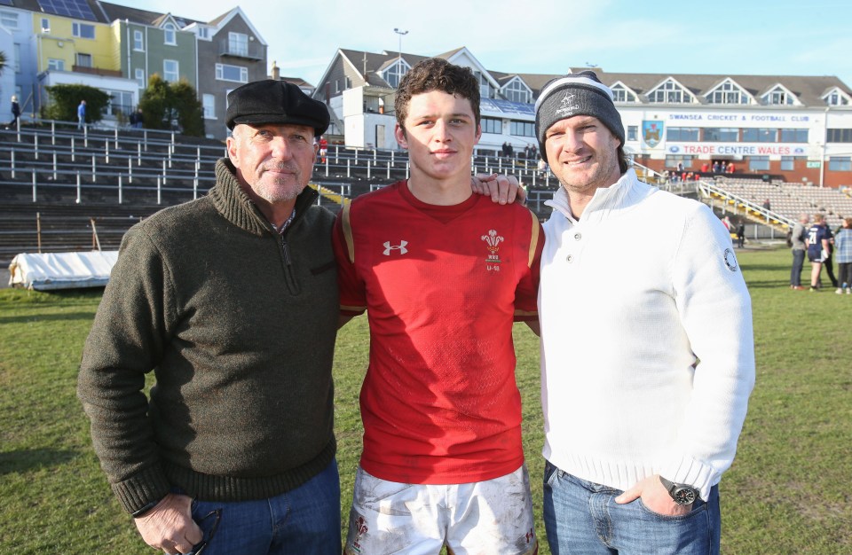 Cricket legend Sir Ian Botham, left, is proud grandfather of Wales star James