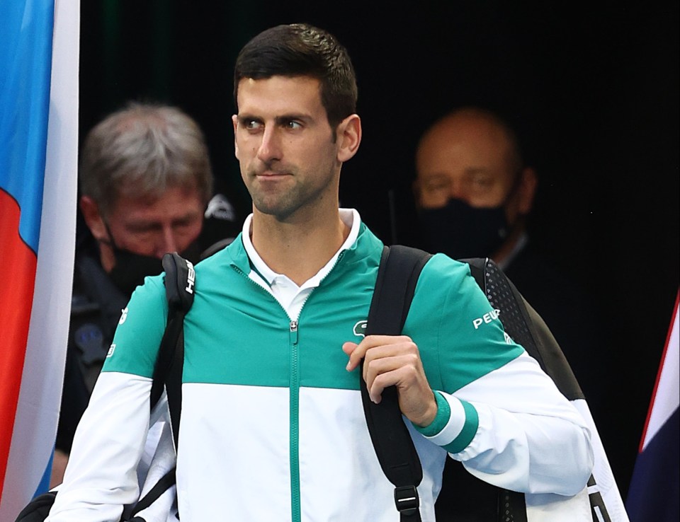 Djokovic, who has previously expressed his desire not to be vaccinated, did not wear a mask