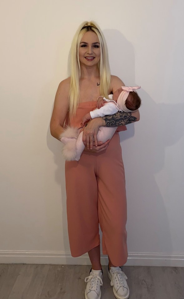 Becky Thornhill fell pregnant with six-week-old Kinsley-Rose after making love to partner Jack Britton daily in lockdown