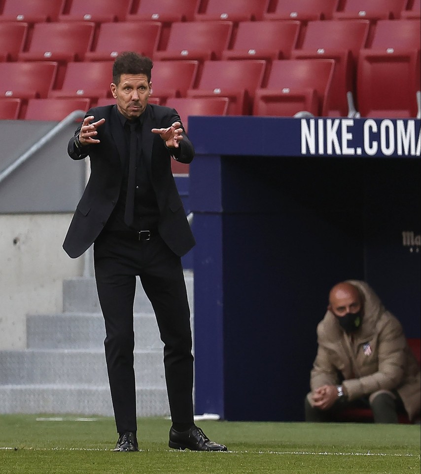 Atletico boss Diego Simeone is looking for his side to bounce back after losing to Levante