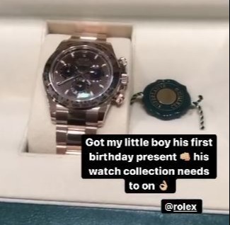 Muhammad is receiving this Rolex from his dad in a couple of weeks time