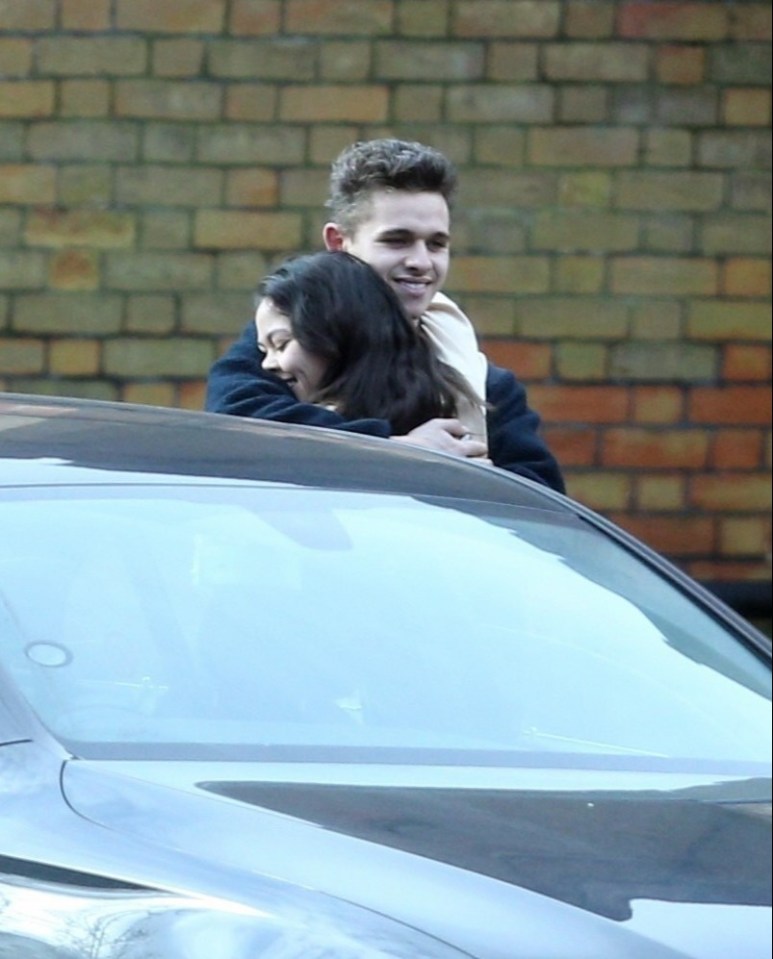 Dancing On Ice's Joe and Vanessa hugged as they left their Buckinghamshire hotel today