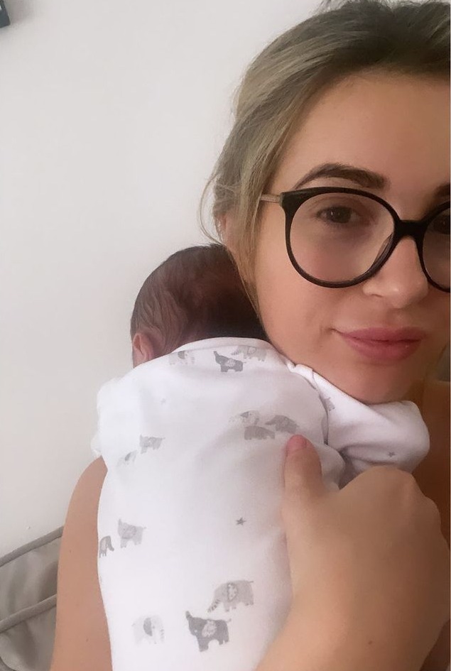 Dani's sweet son is three weeks old