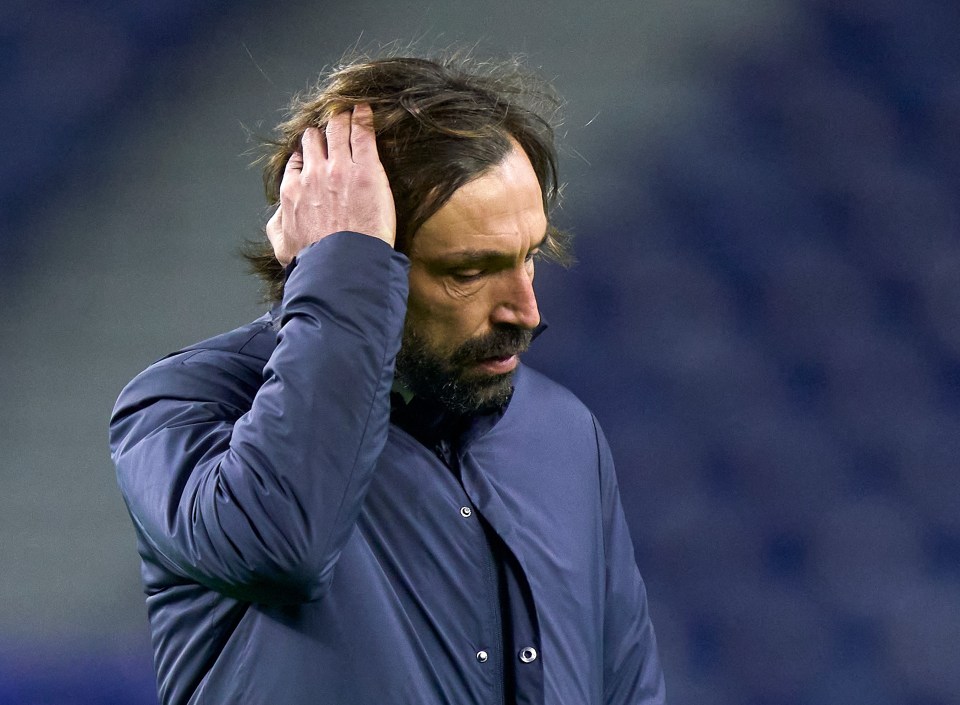 Andrea Pirlo was facing his first knockout Champions League tie as Juve boss